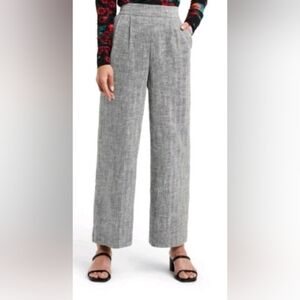 Rachel Comey x Target High-waist Wide Leg Black/White Chevron Tweed Pants Size 4